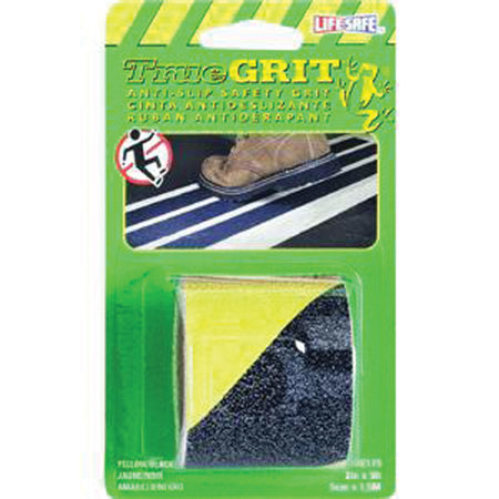 LIFE SAFE Life Safe RE175 Anti-Slip Safety Grip Tape - 2 in. x 5 in., Yellow/Black RE175